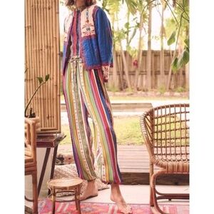 CAROLINA K genie pants in resort stripes relaxed comfy fit NWT size XS